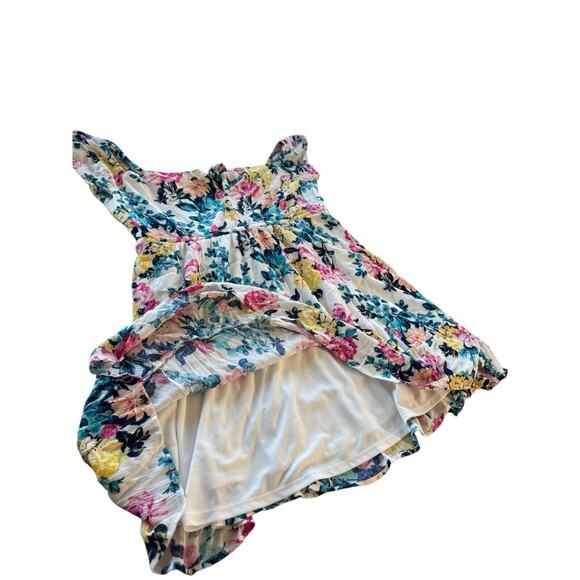 Torrid Colorful Floral Mini Gauze Puff Sleeve Skater Dress Plus Size 2X Boho - Picture 11 of 11